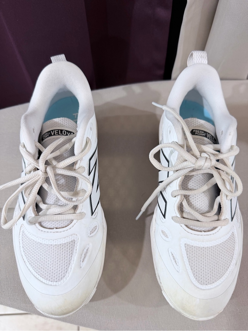New Balance White Softball Metal Cleats